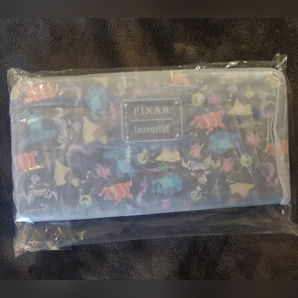 Loungefly Monsters Inc Set mini backpack and matching wallet - Picture 4 of 6